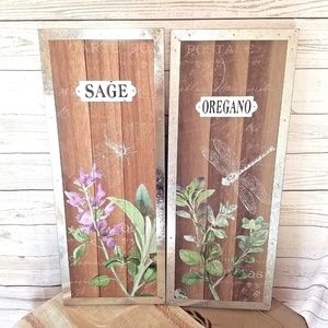 New HERB BOTANICALS Pictures Wall Decor
